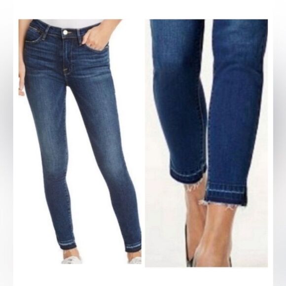 Michael Kors | Izzy Skinny Women’s Released Hem Skinny Blue Denim Jeans - Picture 1 of 10